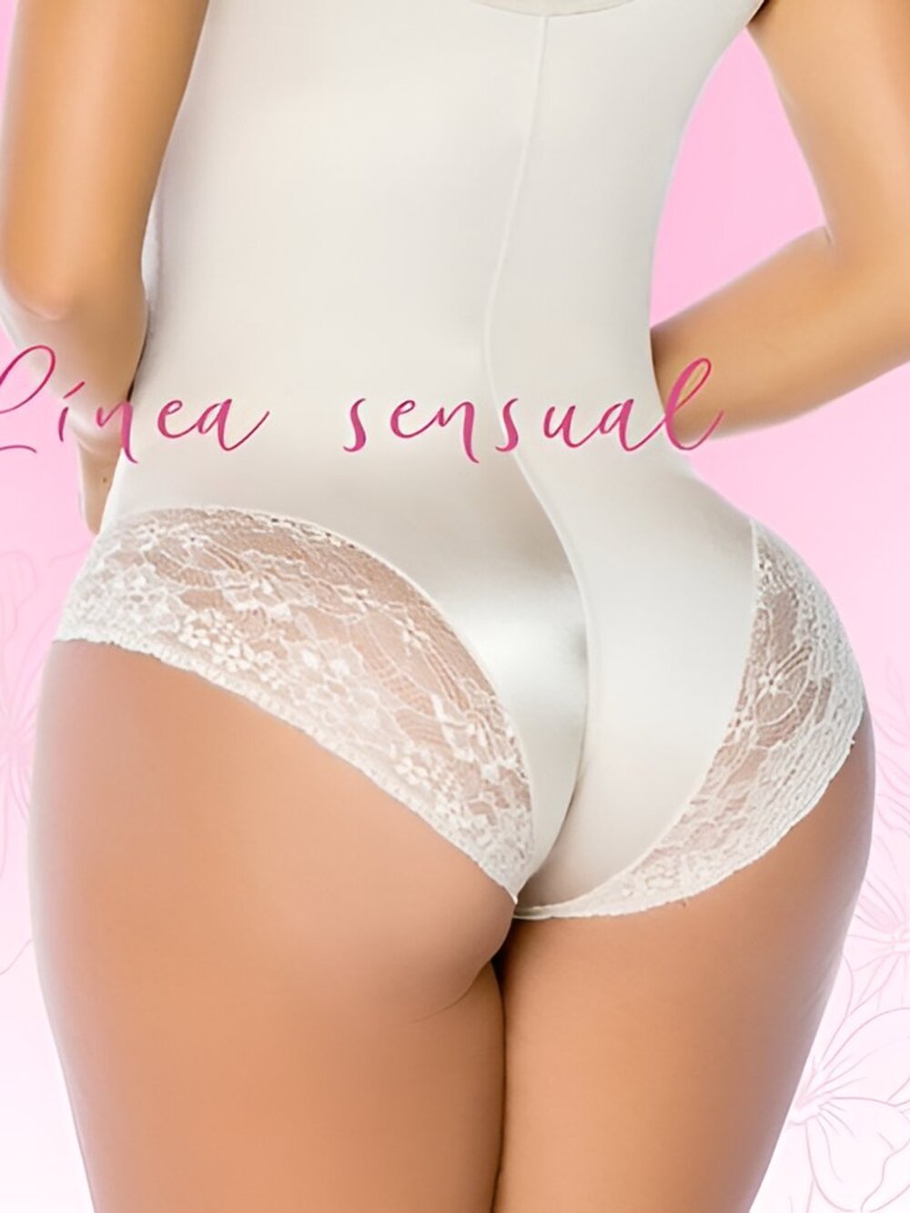 Stagmi 100% Colombian-Made Faja Shapewear Bodysuit Lace Detail Waist Butt Shaper